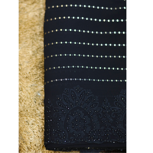 Indinica - Black Saree