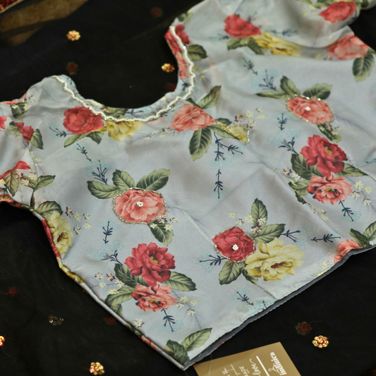 Indinica - Sky Floral Blouse